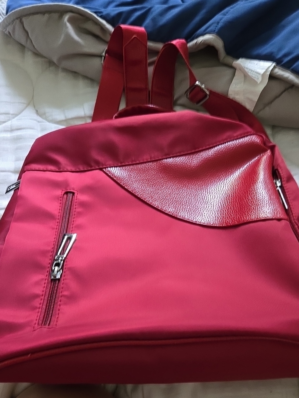 Red Women's Backpack - Unbranded Stylish Everyday Bag